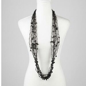 Hand-Beaded Crochet Necklace